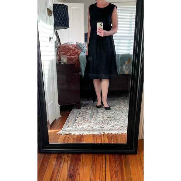 Calvin Klein Office Ready Linen blend Dress and Jacket Set Black - Picture 3 of 11